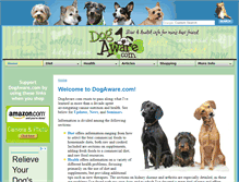 Tablet Screenshot of dogaware.com